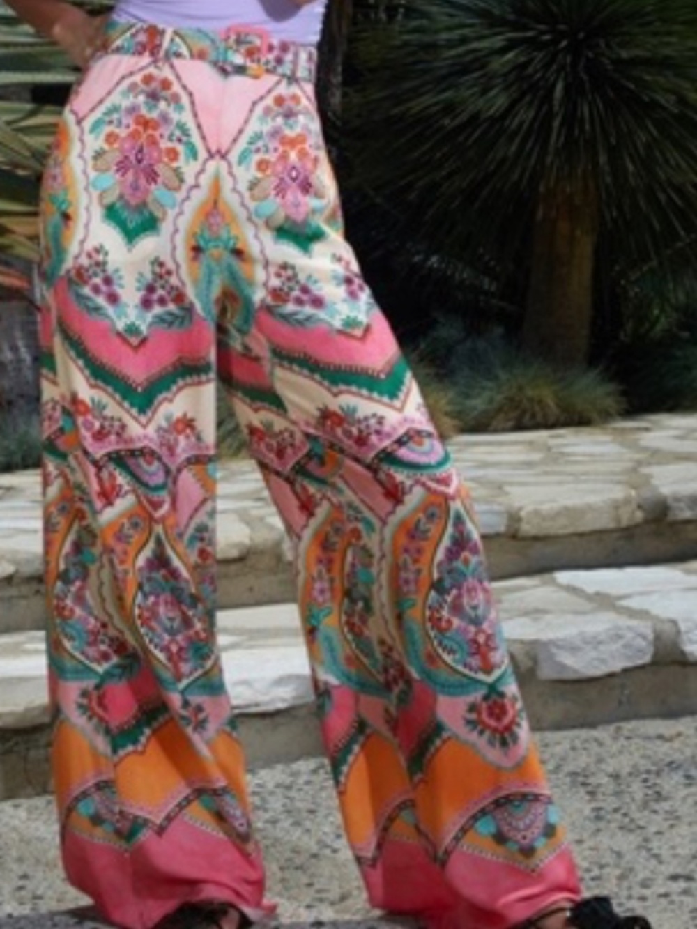 Zara Palazzo Printed Pants